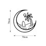 Wallity Sea Sand Surf - 450 Escultura de pared negra